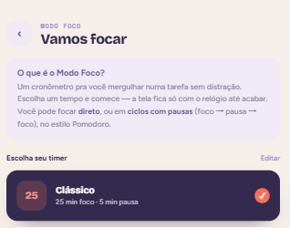 Modo foco