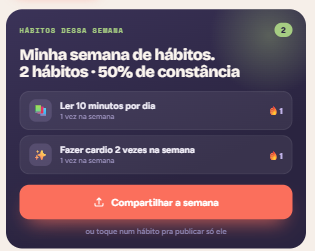 Semana de hábitos