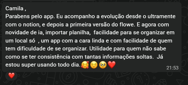 Depoimento de beta tester sobre a evolução do app